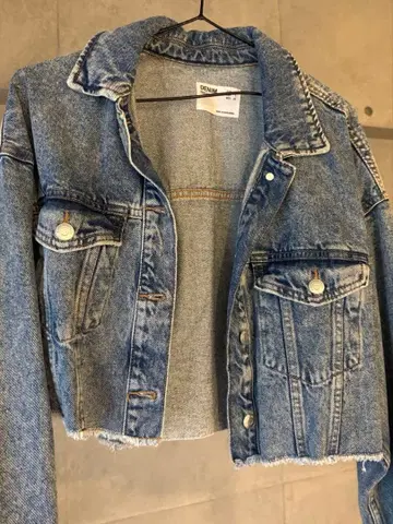 데님 크롭 자켓