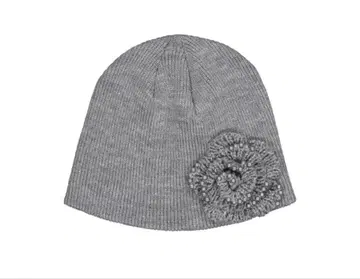 SETUPEXE 펄 코사지 비니 멜란지 그레이 닌닌 착용