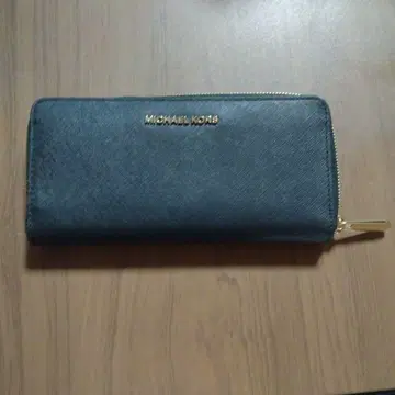 MICHAEL KORS 다크 블루 장지갑