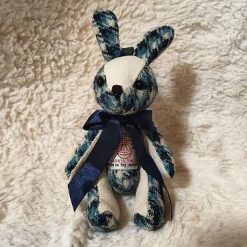 해리스 트위드 토끼형 봉제 인형 마스코트