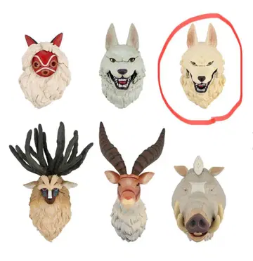 지브리 모노노케 히메 페이스 마그넷 모노노케타치 모로