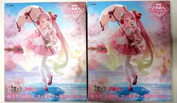 벚꽃 미쿠 AMP+ 피규어 ~벚꽃 드레스ver~ 2개 세트 프라이스