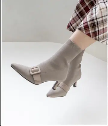 란다 스트레치 벨트 디자인 삭스 부츠