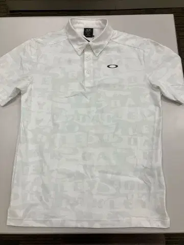 [ 미사용품 ] 오클리 남성용 버튼 다운 피케 셔츠 화이트