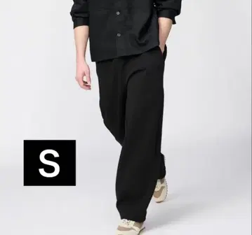 UNIQLO C 맨투맨 와이드 팬츠 S 사이즈 블랙