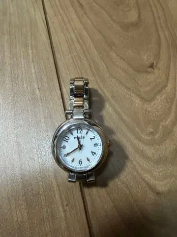 wicca 아날로그 쿼츠 손목시계 실버