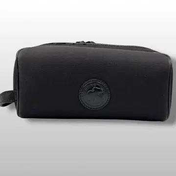 HUNTING WORLD 파우치 세컨드 백 캔버스 가죽 블랙