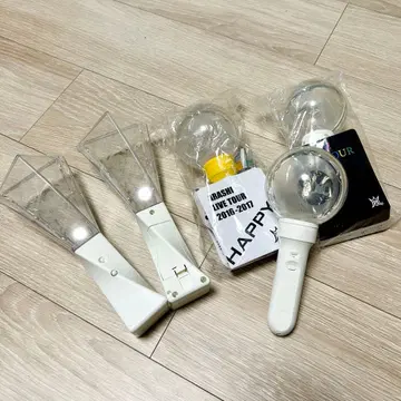 아라시 ARASHI LIVE TOUR 응원봉 라이브 굿즈 은색 테이프