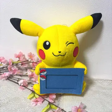 [새상품급] 피카츄 봉제 인형 봉제 인형 사진 액자 프레임 포함 포켓몬