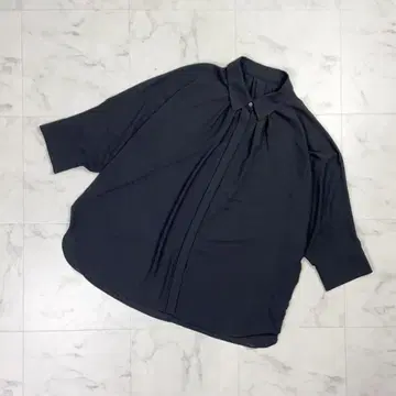 새상품급 MOGA 빈티지 조젯 블라우스 블랙 사이즈 F*ND532