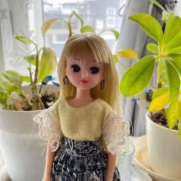 리카짱 인형 본체 꽃무늬 스커트