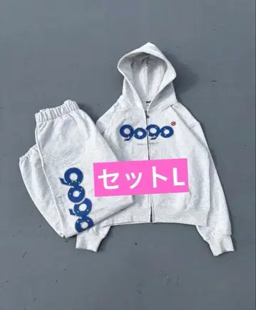 9090 OG 로고 어소트 집 셋업 heather