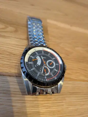 TIMEX 아날로그 쿼츠 손목시계 크로노그래프