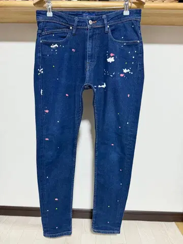 사용하기 쉬운 페인트 클래식 ZARA MAN 네이비 데님