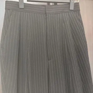 엔폴드 여성용 스트라이프 팬츠 블랙