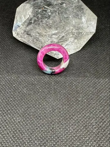 루비 컷아웃 반지 핑키링