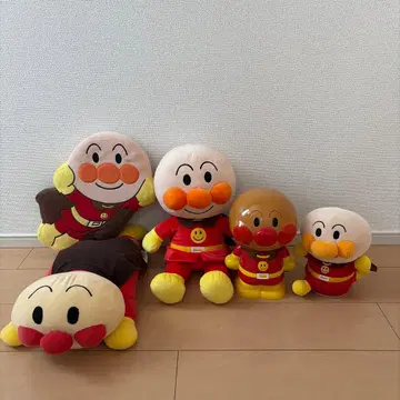 호빵맨 봉제 인형 소품함 묶음 판매