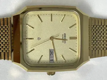 SEIKO 세이코 스퀘어 데이데이트 골드 5933-5080 손목시계