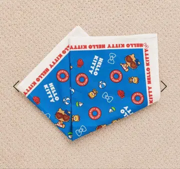 새상품 로리즈팜 HELLO KITTY 콜라보 반다나 블루