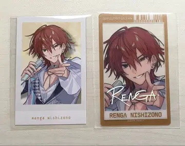 에이트리 오모라이 클리어 카드 폴라로이드풍 카드 금박 렌가