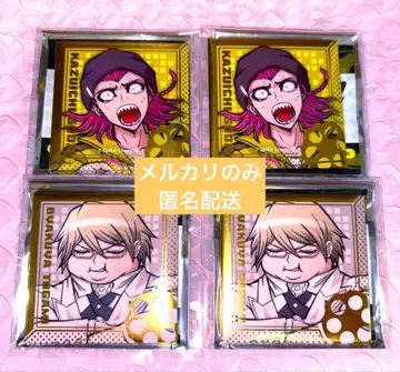 단간론파 사이다 카즈이치 토가미 뱌쿠야 희로애락 금박 스퀘어 캔뱃지