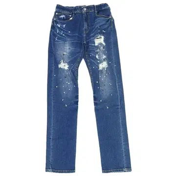 G06360V 미사용품 AVIREX 스키니 데님 팬츠: L 블루