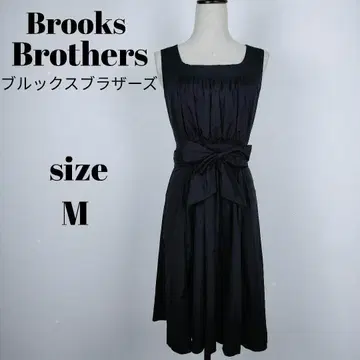 [ a216 ] 브룩스 브라더스 새상품급 슬리브리스 원피스 M 리본
