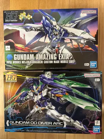 HG 건담 프라모델 빌드 파이터즈 엑시아 빌드 메타버스 더블 오 미조립