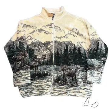 빈티지 90s 블랙마운틴 플리스 플리스 자켓 xl