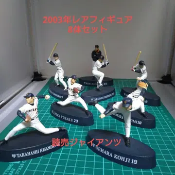 요미우리 자이언츠 거인 피규어 8개 병뚜껑 2003년 프로야구