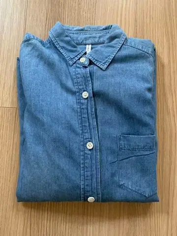 데님 셔츠 드레 스테리아 36