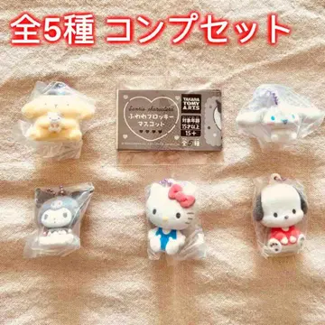 [ 전 5종 컴프 세트 ] 산리오 캐릭터즈 후와와 플로키 마스코트