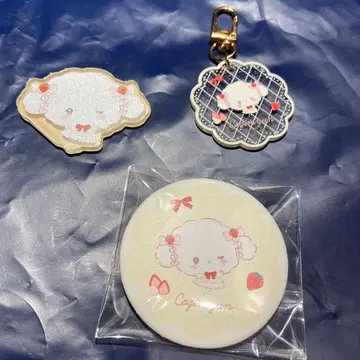 산리오 코기뮨 스위트 케이크즈 스티커 키링 캔뱃지