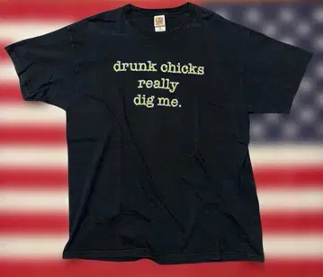 슬랭 프린트 T셔츠 90s 00s Y2K