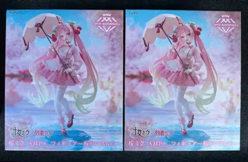 벚꽃 미쿠 AMP+ 피규어 ~벚꽃 드레스ver~ 2개 세트 프라이스