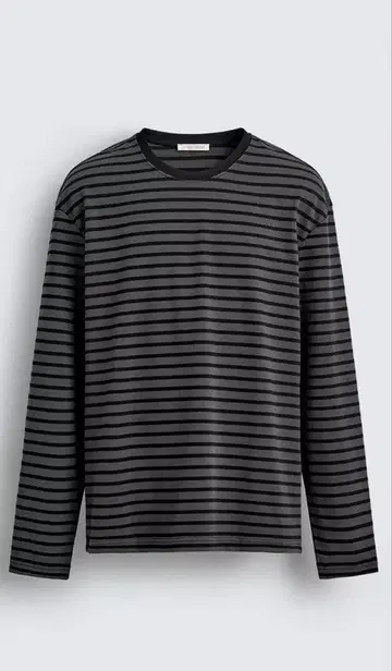 완판템 ZARA 보더 긴팔 티셔츠 블랙 그레이