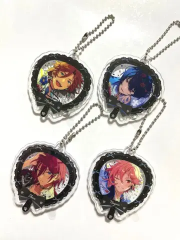 앙상블 스타즈!! 스켈레톤 부채 mini 키링 배지 세트