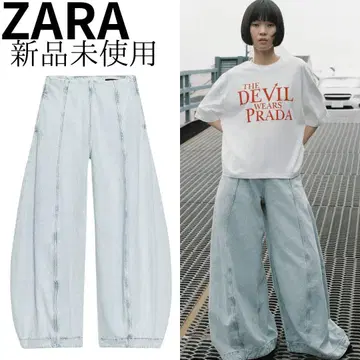 ZARA 벌룬 레그 와이드 데님