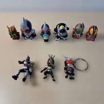 가면라이더 미니 피규어 9체 세트