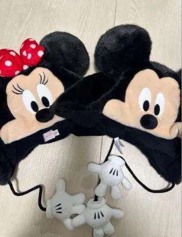 미키 미니 팬캡 디즈니 머리띠 2개 세트