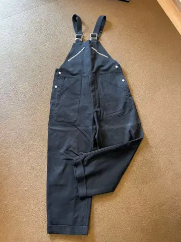 Name. 블랙 오버롤 사이즈 1 지퍼 포켓 부착