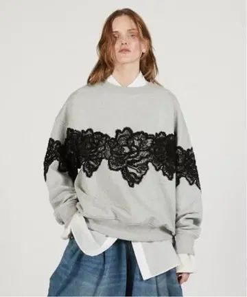 PRANK PROJECT 레이스 스웨트셔츠