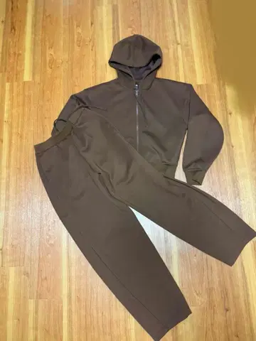 UNIQLO 유니클로 커브 팬츠 긴 길이/풀 집업 후드티 셋업