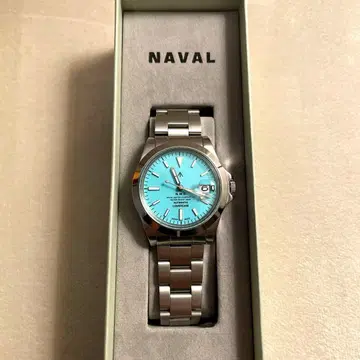 새상품급 NAVAL WATCH LOWERCASE 터콰이즈 블루