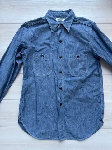 DUBBLE WORKS 데님 긴팔 셔츠 38