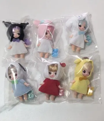 푸치 리카짱 산리오 캐릭터즈 컬렉션 컴플리트 6개 세트