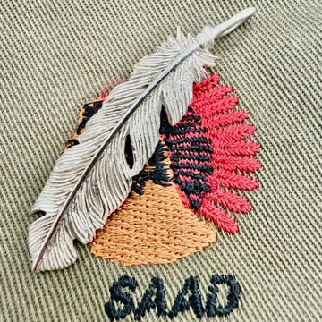 새상품급 SAAD 실버 페더 53mm