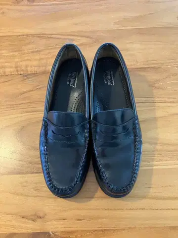 G.H.BASS 블랙 로퍼 통굽