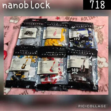 나노블록 악기 알토 색스 일렉 기타 우드 베이스 드럼 DJ