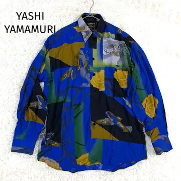 레어 YASHI YAMAMURI 레이온 셔츠 올 패턴 파이롯트 장미